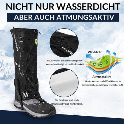 Outdoor Gamaschen wasserdichte Schnee Gaiter Herren-Damen ROCKBROS