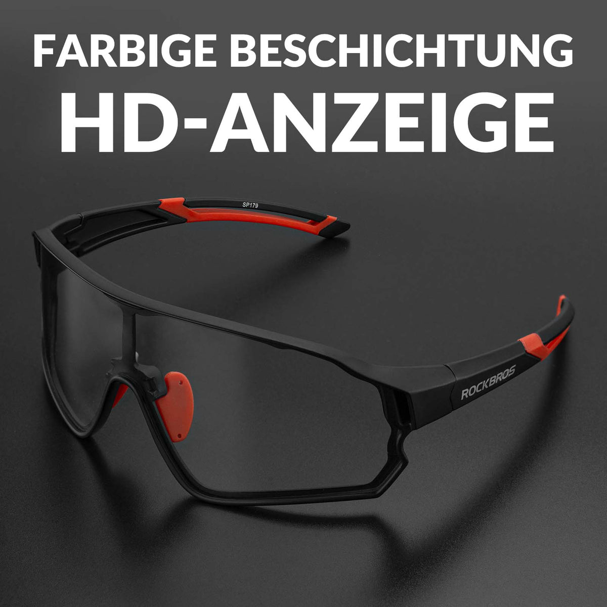 ROCKBROS Dynamische Radbrille mit UV400-Sonnenfilter