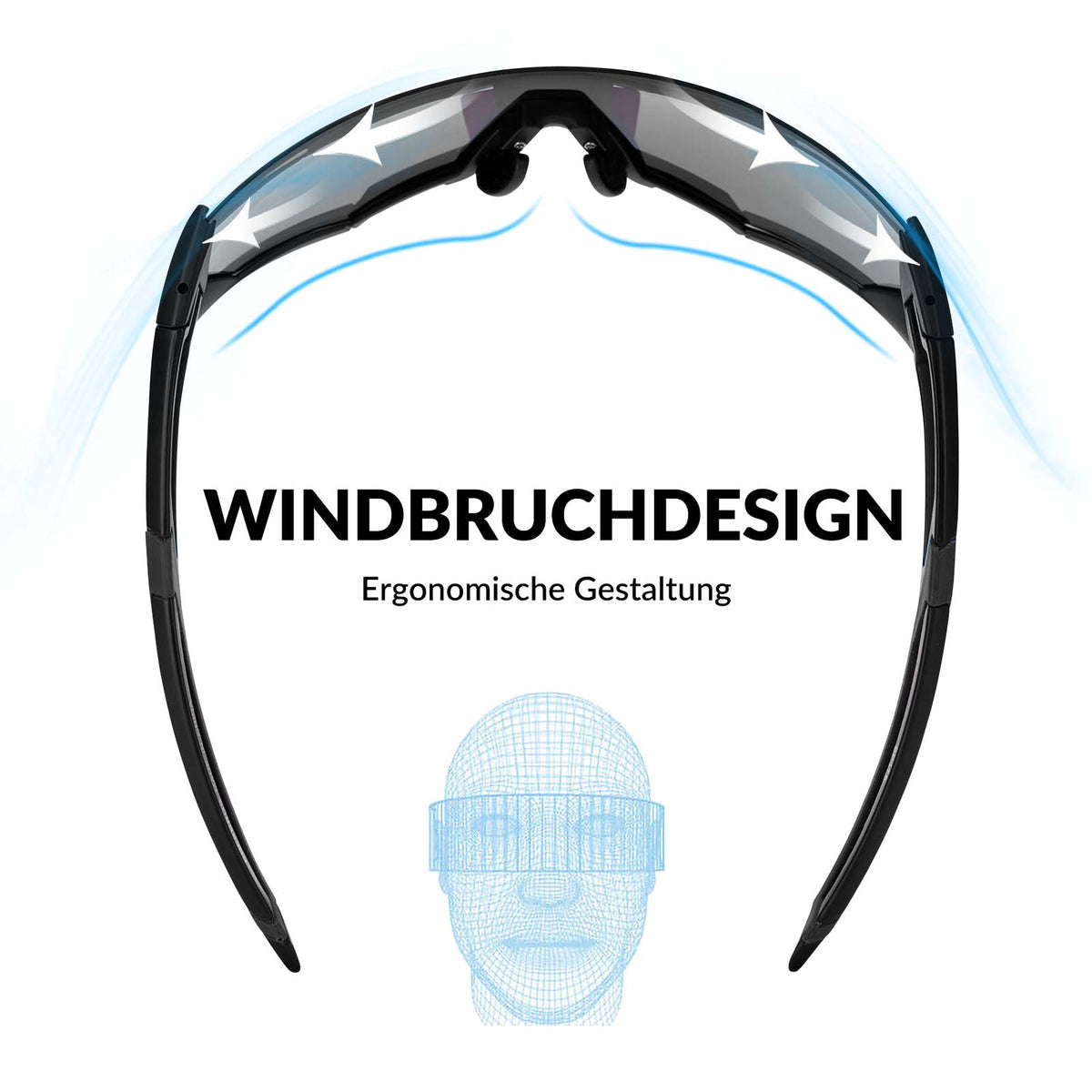 ROCKBROS Dynamische Radbrille mit UV400-Sonnenfilter