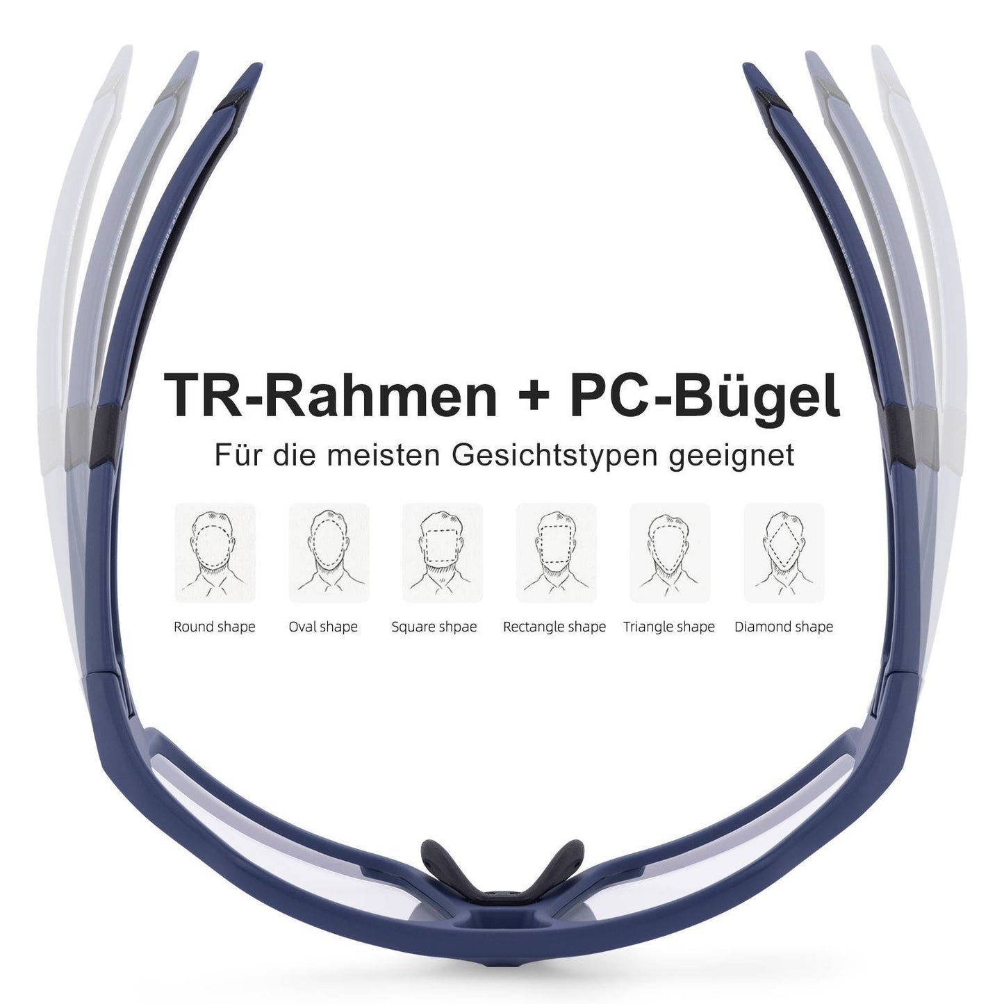 Photochrome Sonnenbrille für Outdoor-Aktivitäten Unisex ROCKBROS