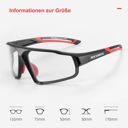 Photochrome Sonnenbrille für Outdoor-Aktivitäten Unisex ROCKBROS