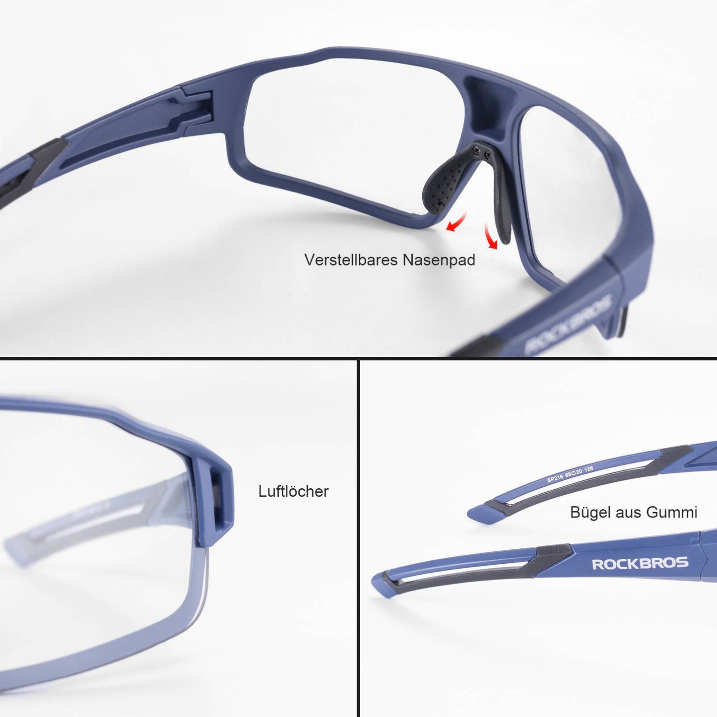 Photochrome Sonnenbrille für Outdoor-Aktivitäten Unisex ROCKBROS