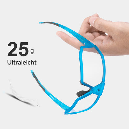 Photochrome Sonnenbrille UV400-Schutz Fahrradbrille Unisex Blau ROCKBROS