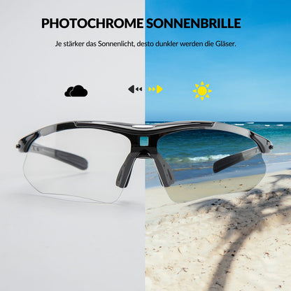 Photochromic Sportbrillen Mit Austauschbarem Elastischem Stirnband ROCKBROS