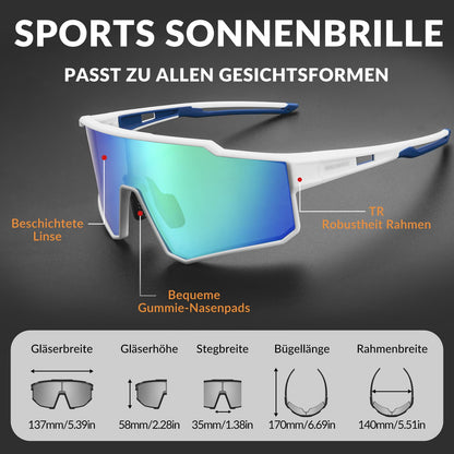 Polarisiert Fahrradbrille Sport Sonnenbrille für Outdoorsport ROCKBROS