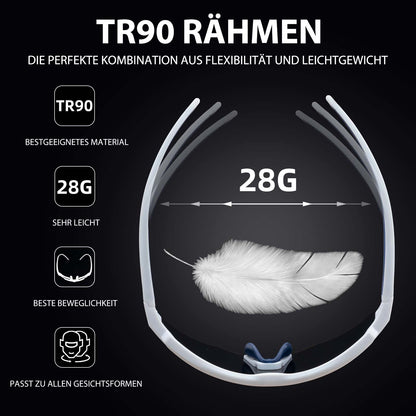 Polarisierte Fahrradbrille mit 4 Wechselgläser ROCKBROS