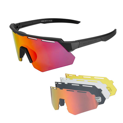 Polarisierte Fahrradbrille mit 4 Wechselgläser ROCKBROS