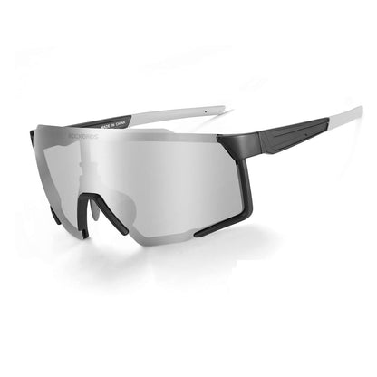 Polarisierte Sonnenbrille Fahrradbrille für Outdoor-Sport Schwarz ROCKBROS
