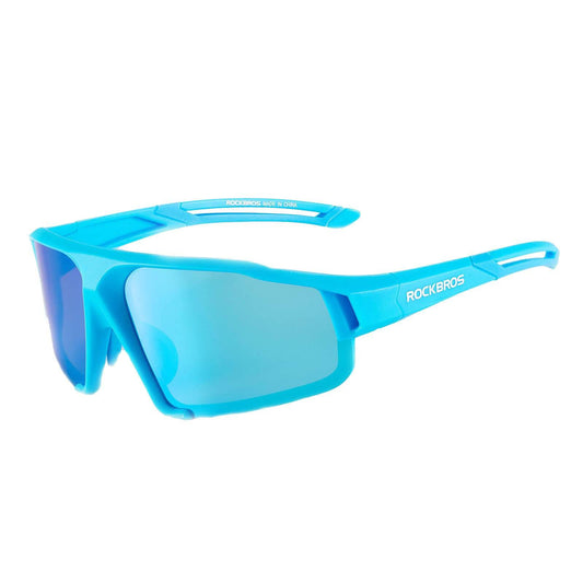 polarisierte Sonnenbrille mit UV400 Schutz Hellblau Unisex ROCKBROS