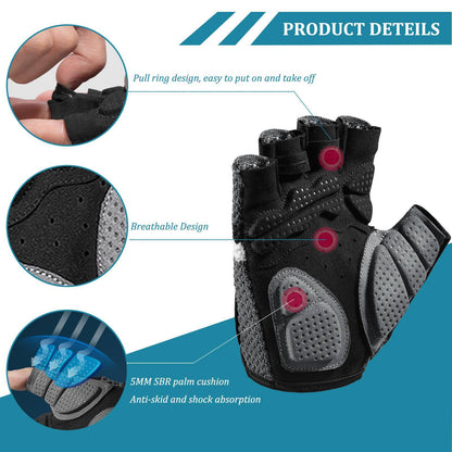 Radsport Halbfingerhandschuhe Universal Trainingshandschuhe ROCKBROS