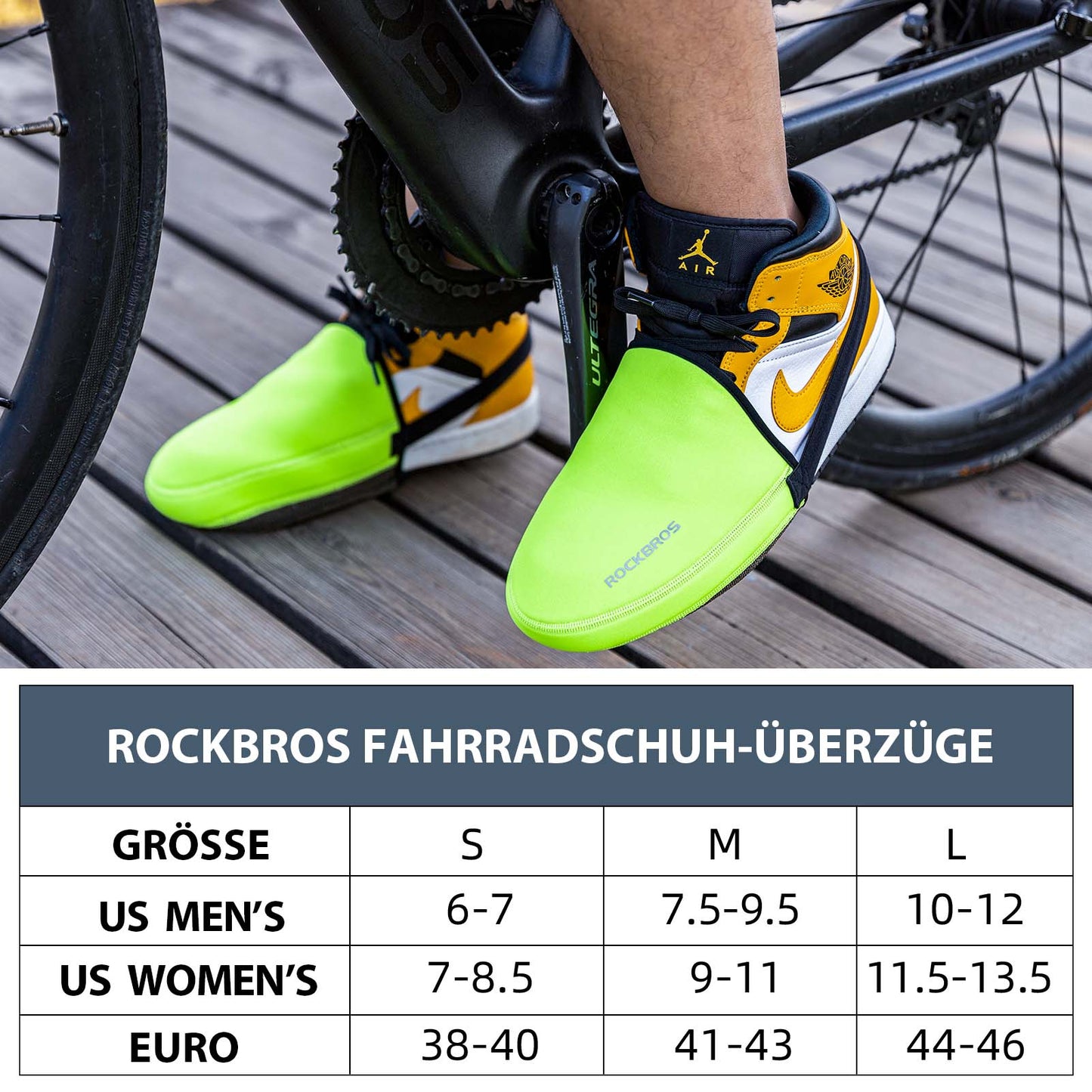 Radsport Überschuhe Wasserabweisend Kevlar Fahrrad Shoe Cover ROCKBROS