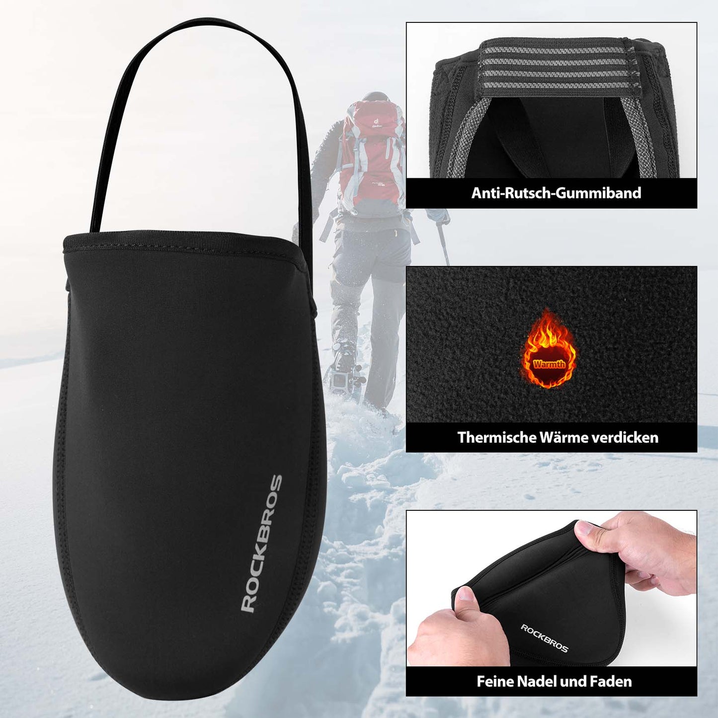 Radsport Überschuhe Wasserabweisend Kevlar Fahrrad Shoe Cover ROCKBROS