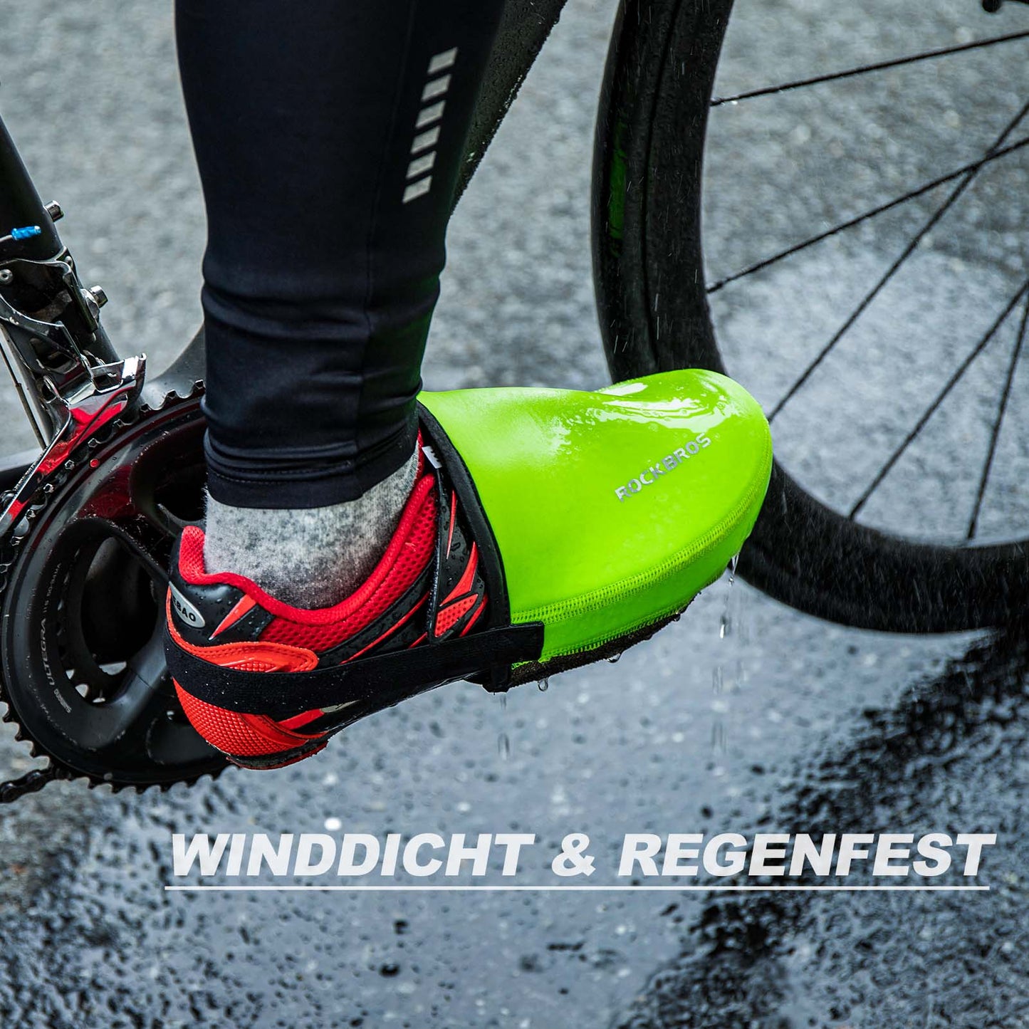 Radsport Überschuhe Wasserabweisend Kevlar Fahrrad Shoe Cover ROCKBROS