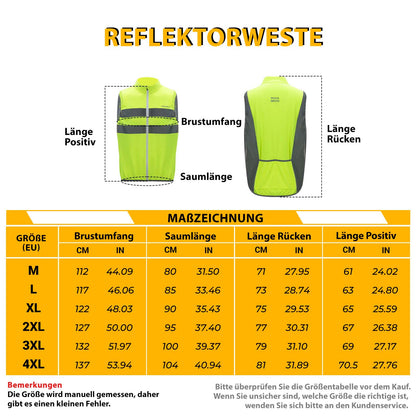 Reflektierende Weste Reiten Sicherheitsweste Fluoreszierend Grün ROCKBROS