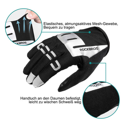 Reithandschuhe Full Finger SBR Herren Sporthandschuhe M-XXL ROCKBROS