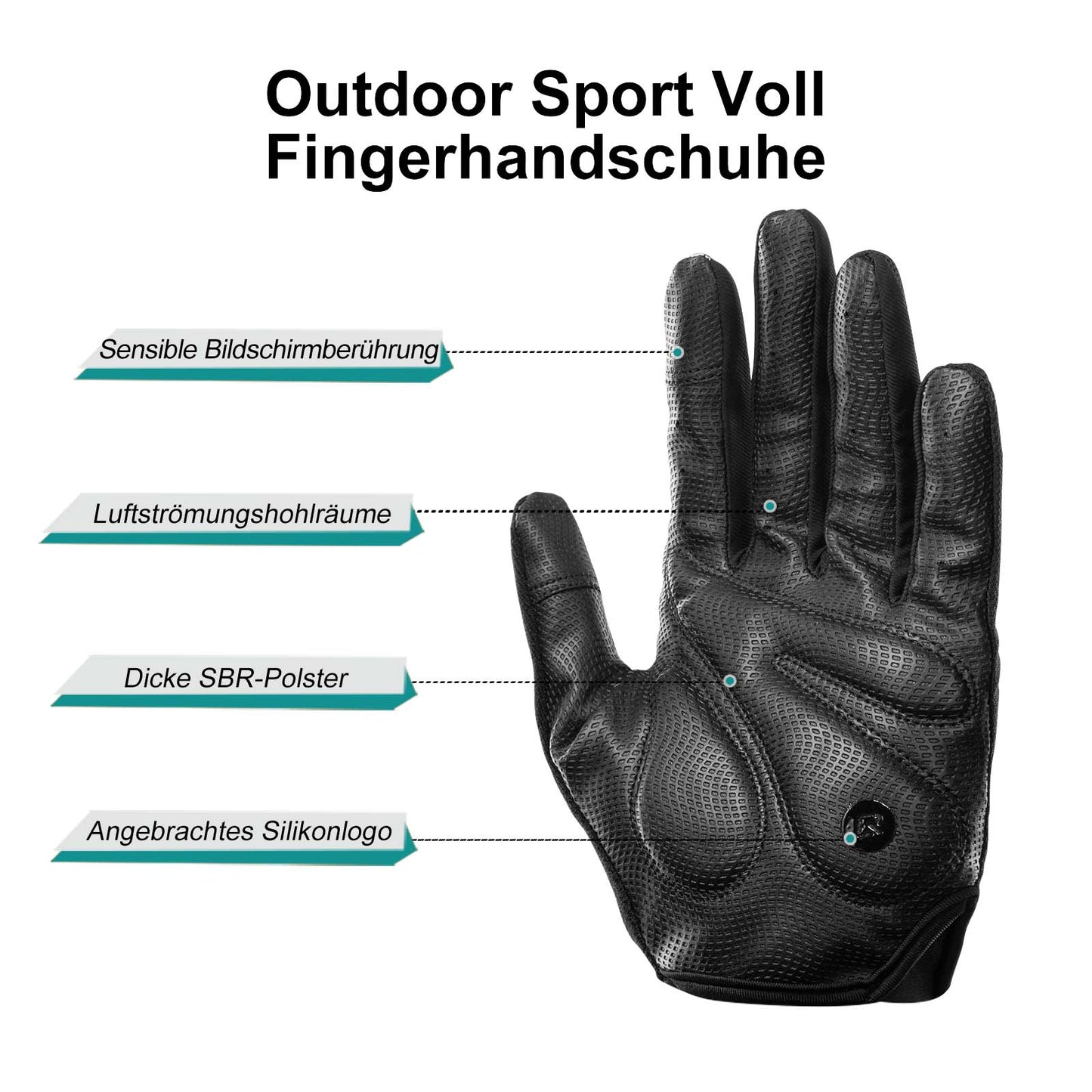 Reithandschuhe Full Finger SBR Herren Sporthandschuhe M-XXL ROCKBROS