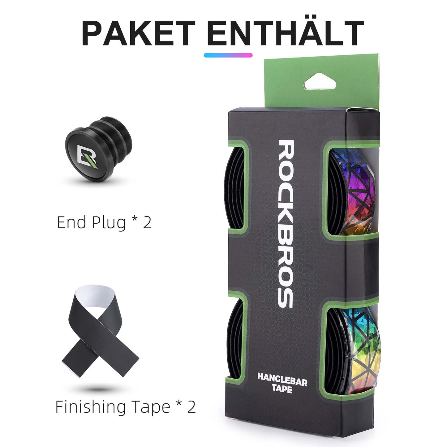 rutschfest Fahrrad Lenkerband für MTB Rennrad 2 Rollen ROCKBROS