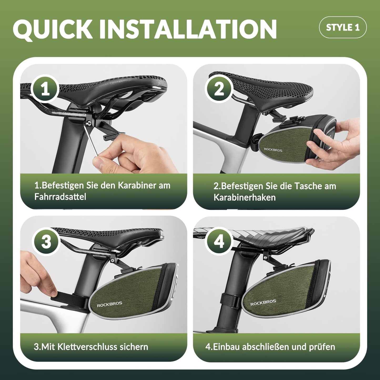 Satteltaschen Wasserabweisend Werkzeugtasche 2024 neuer Stil ROCKBROS
