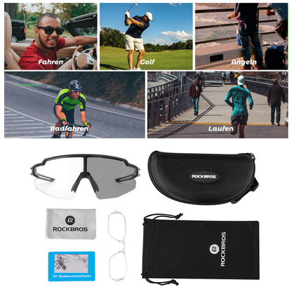 Sonnenbrille für Männer & Frauen UV-Schutz Fahrradbrille ROCKBROS