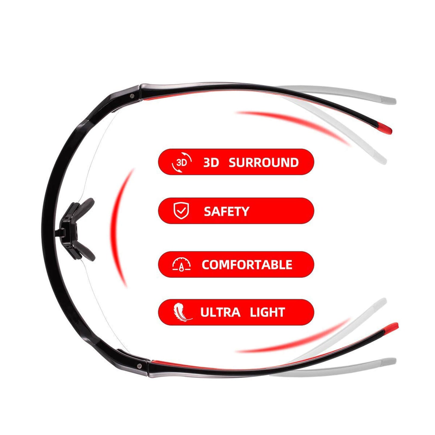 Sonnenbrille für Männer & Frauen UV-Schutz Fahrradbrille ROCKBROS