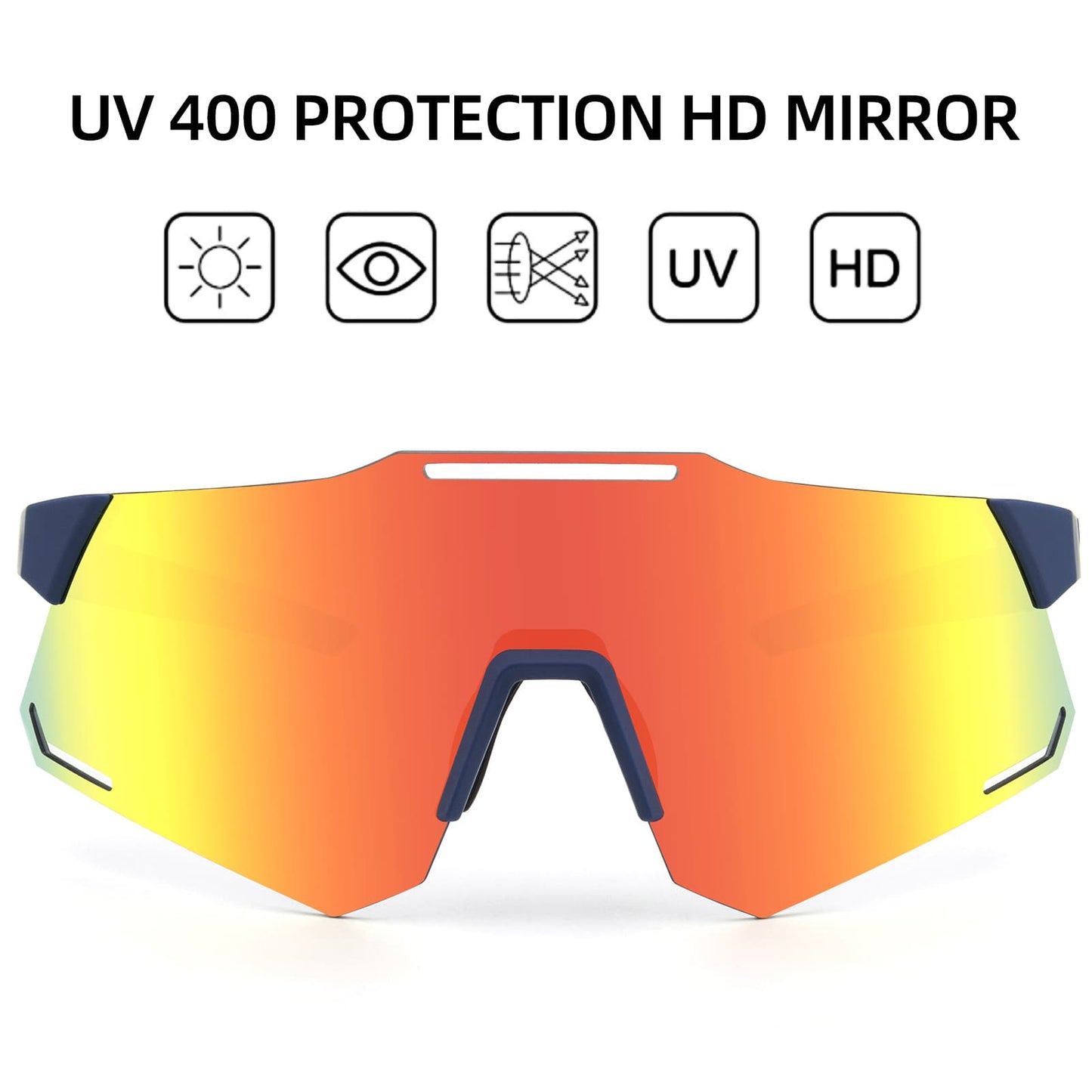 Sonnenbrille UV400 Schutz Radsportbrille für Damen/ Herren ROCKBROS