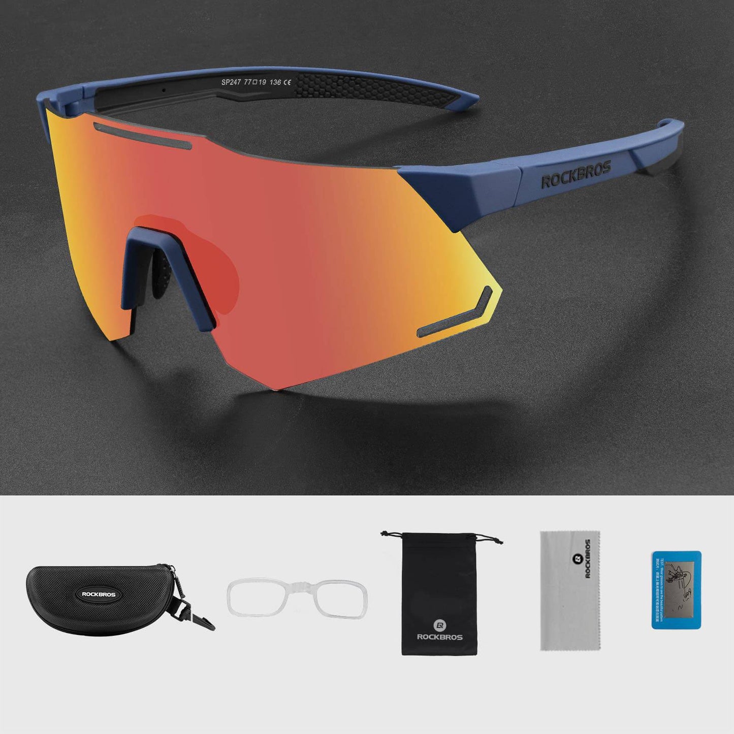 Sonnenbrille UV400 Schutz Radsportbrille für Damen/ Herren ROCKBROS
