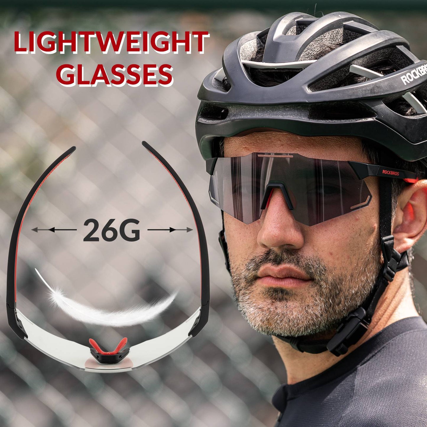 Sonnenbrille UV400 Schutz Radsportbrille für Damen/ Herren ROCKBROS