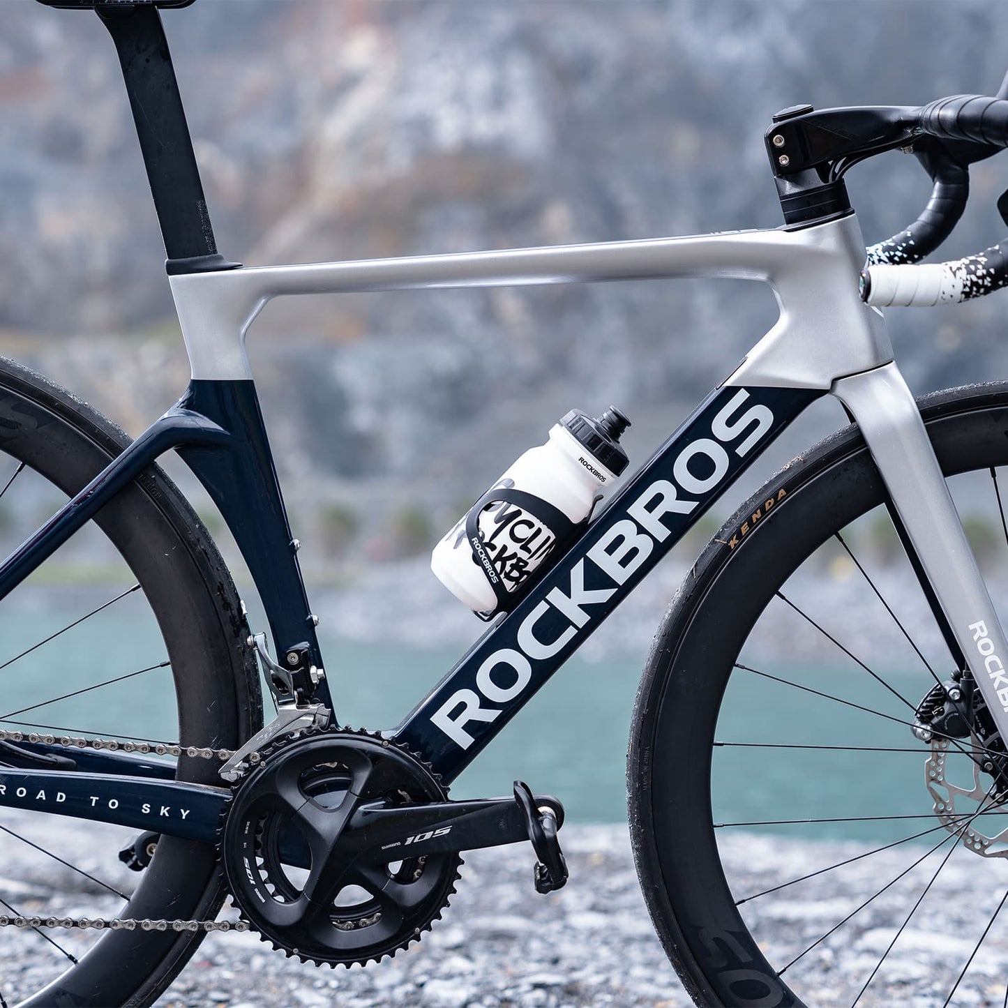 Sport Trinkflasche 600 ml aus PP5 mit Staubschutzhülle geliefert ROCKBROS