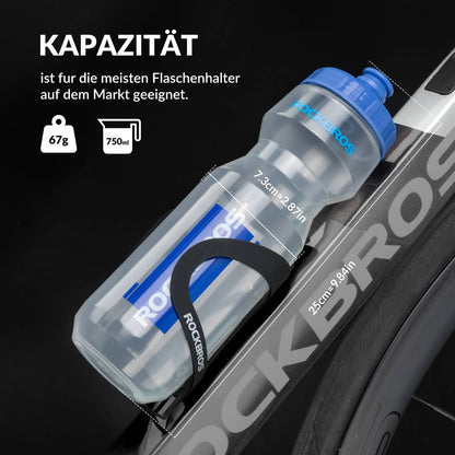 Sport Trinkflasche 750ml Fahrrad Wasserflasche BPA-Frei ROCKBROS