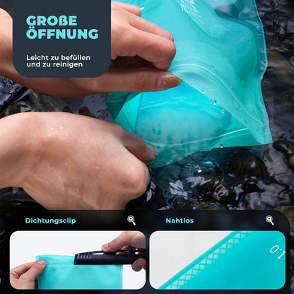 Trinkblase 2L mit Trinkschlauch Leichte TPU Wasserblase ROCKBROS