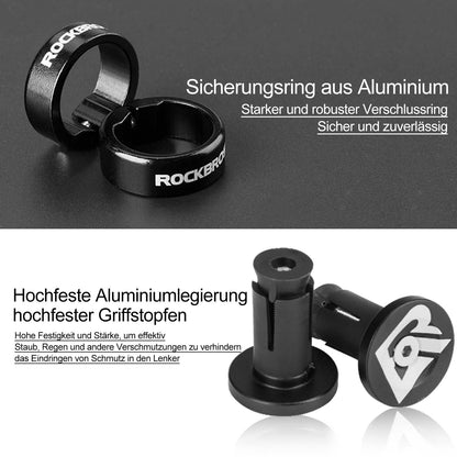 Ultra-Leicht Fahrradgriffe aus Gummi mit Aluminium Lock-on Design ROCKBROS