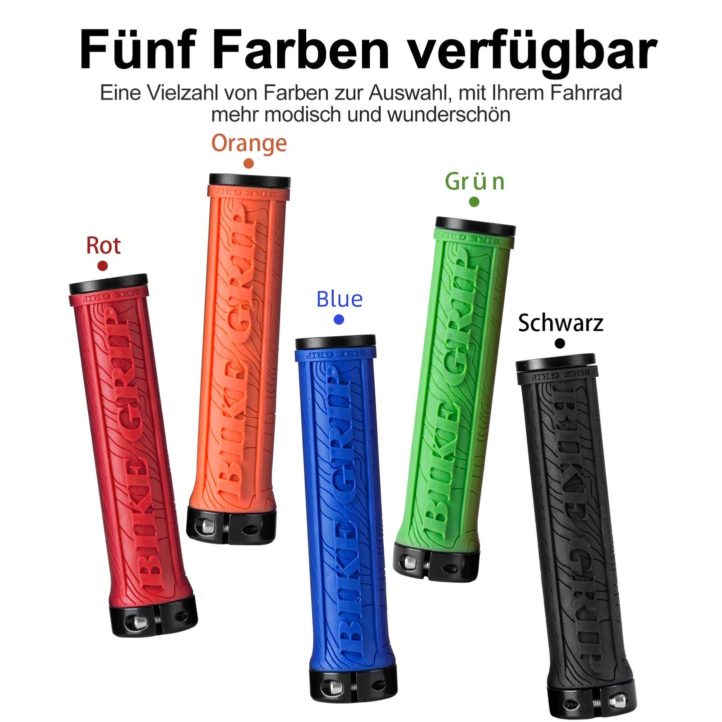 Ultra-Leicht Fahrradgriffe aus Gummi mit Aluminium Lock-on Design ROCKBROS