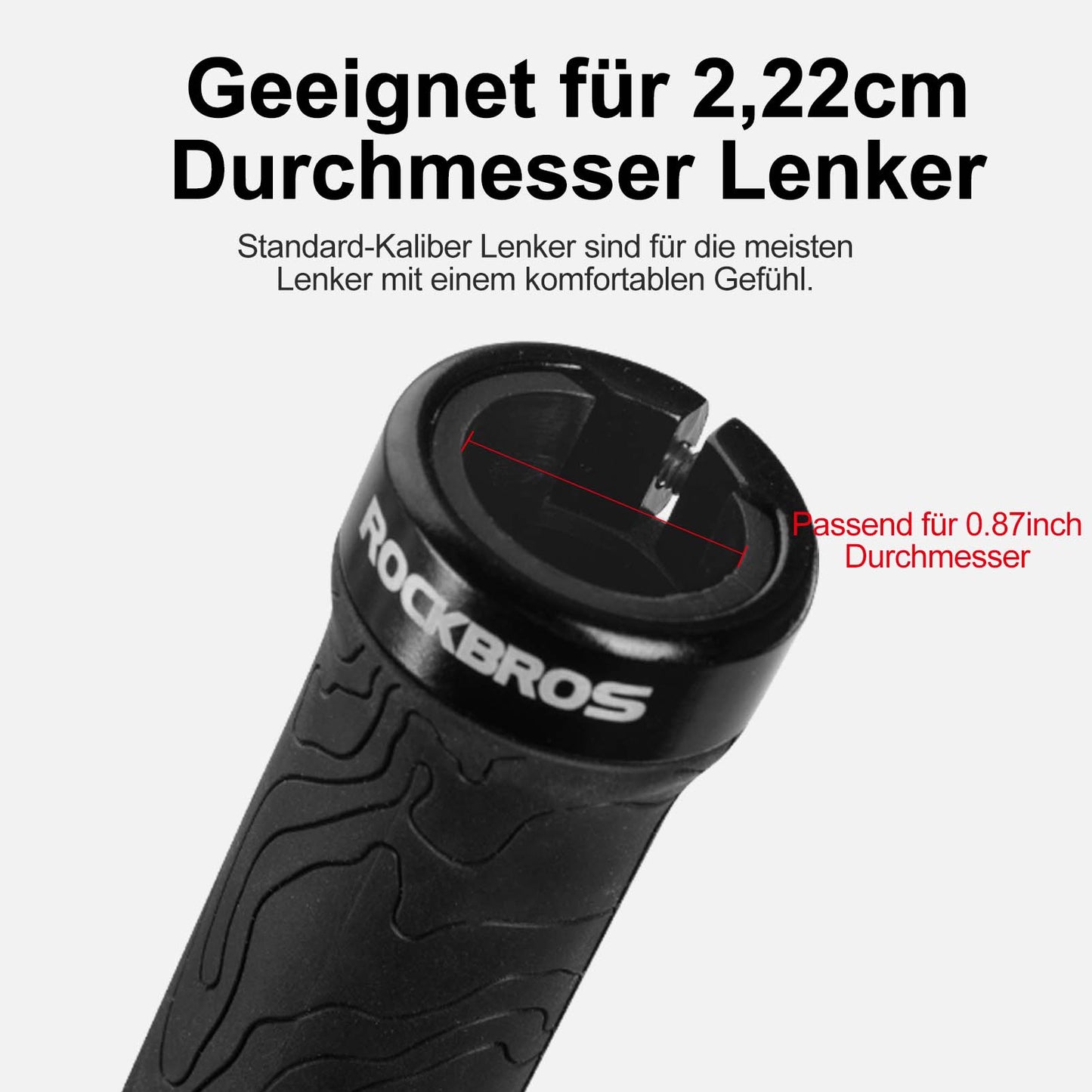 Ultra-Leicht Fahrradgriffe aus Gummi mit Aluminium Lock-on Design ROCKBROS