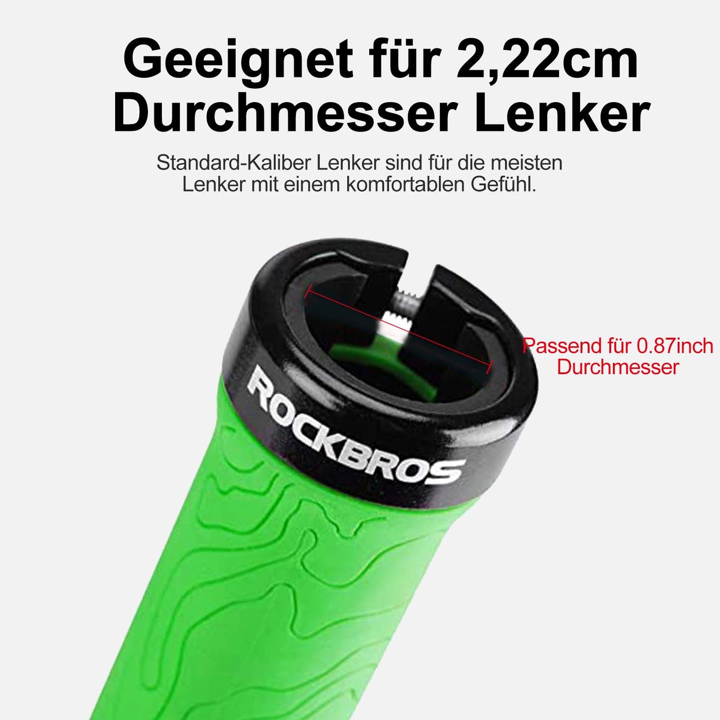 Ultra-Leicht Fahrradgriffe aus Gummi mit Aluminium Lock-on Design ROCKBROS