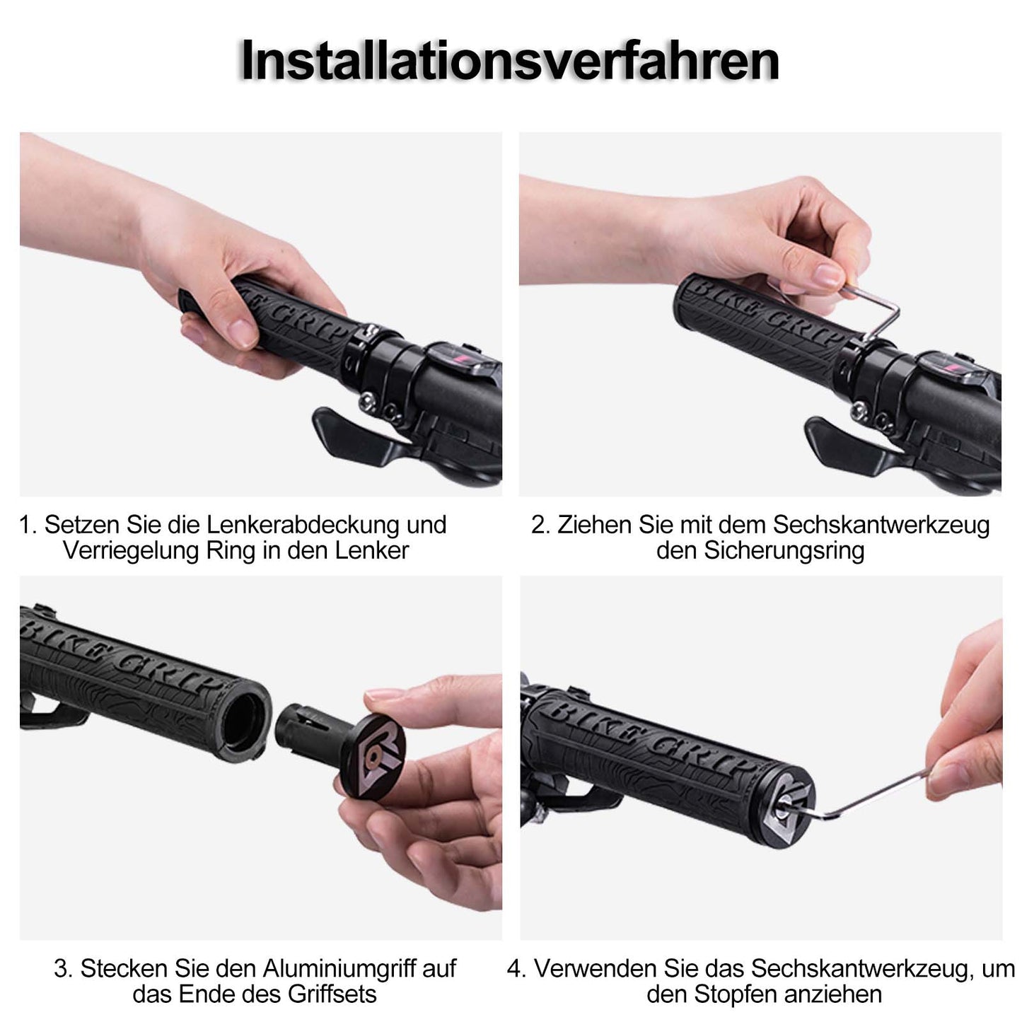 Ultra-Leicht Fahrradgriffe aus Gummi mit Aluminium Lock-on Design ROCKBROS