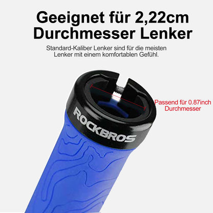 Ultra-Leicht Fahrradgriffe aus Gummi mit Aluminium Lock-on Design ROCKBROS