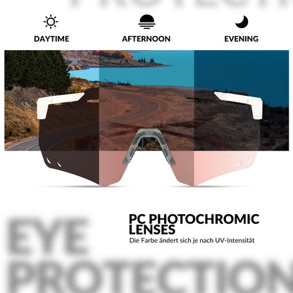 Ultraleicht Fahrradbrille Selbsttönende Sonnenbrille mit UV400-Schutz ROCKBROS