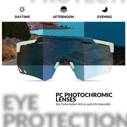 Ultraleicht Fahrradbrille Selbsttönende Sonnenbrille mit UV400-Schutz ROCKBROS