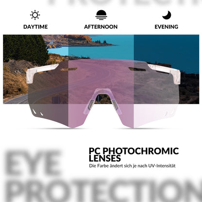 Ultraleicht Fahrradbrille Selbsttönende Sonnenbrille mit UV400-Schutz ROCKBROS