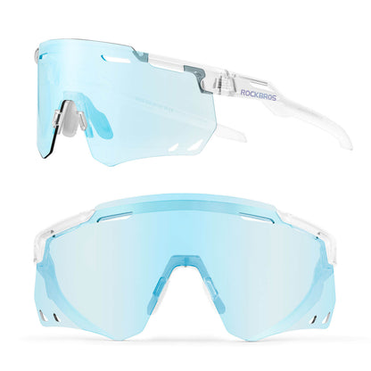 Ultraleicht Fahrradbrille Selbsttönende Sonnenbrille mit UV400-Schutz ROCKBROS