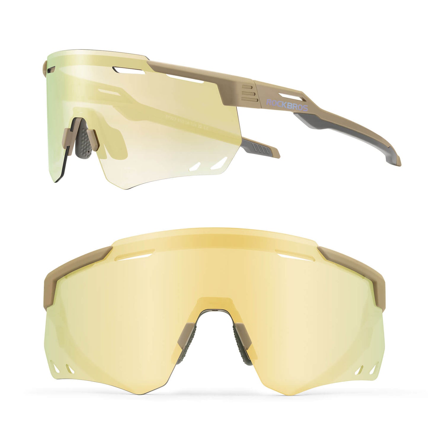 Ultraleicht Fahrradbrille Selbsttönende Sonnenbrille mit UV400-Schutz ROCKBROS