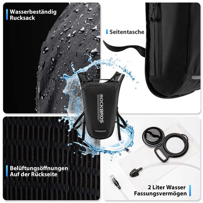 Ultraleicht Trinkblase Rucksack Fahrradrucksack mit Trinksystem 2L ROCKBROS