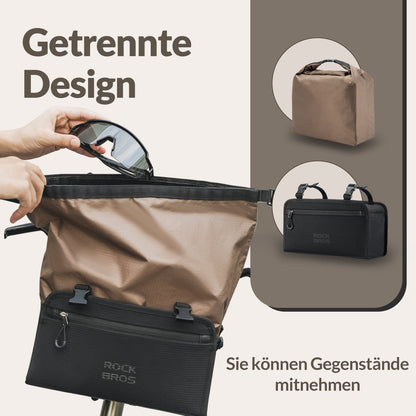 Wasserdicht Lenkertasche Abnehmbar Fahrradkorb ca.5,5L ROCKBROS
