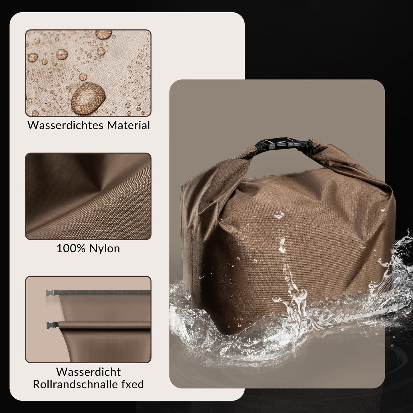 Wasserdicht Lenkertasche Abnehmbar Fahrradkorb ca.5,5L ROCKBROS