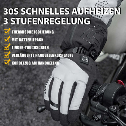 Winter Handschuhe Beheizbare Fahrradhandschuhe mit Batterie M-XL ROCKBROS