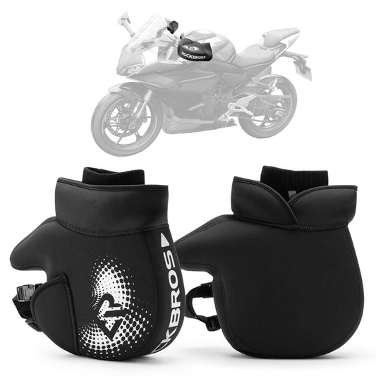 Winter Lenkerstulpen Winddicht Motorrad Handschuhe Schwarz ROCKBROS