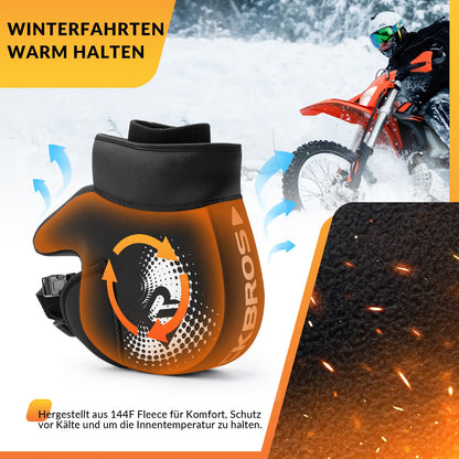 Winter Lenkerstulpen Winddicht Motorrad Handschuhe Schwarz ROCKBROS