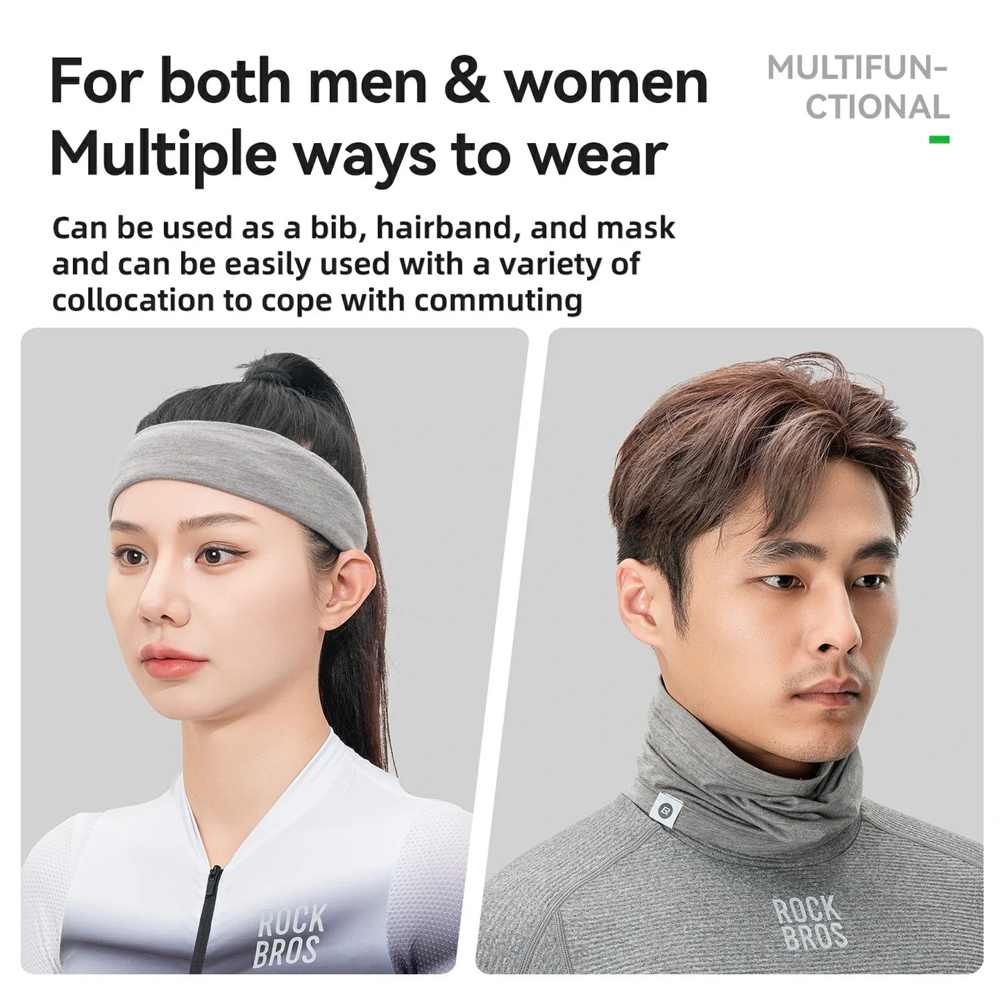 Winter Thermo Halstuch aus Wolle Schlauchtuch ROCKBROS