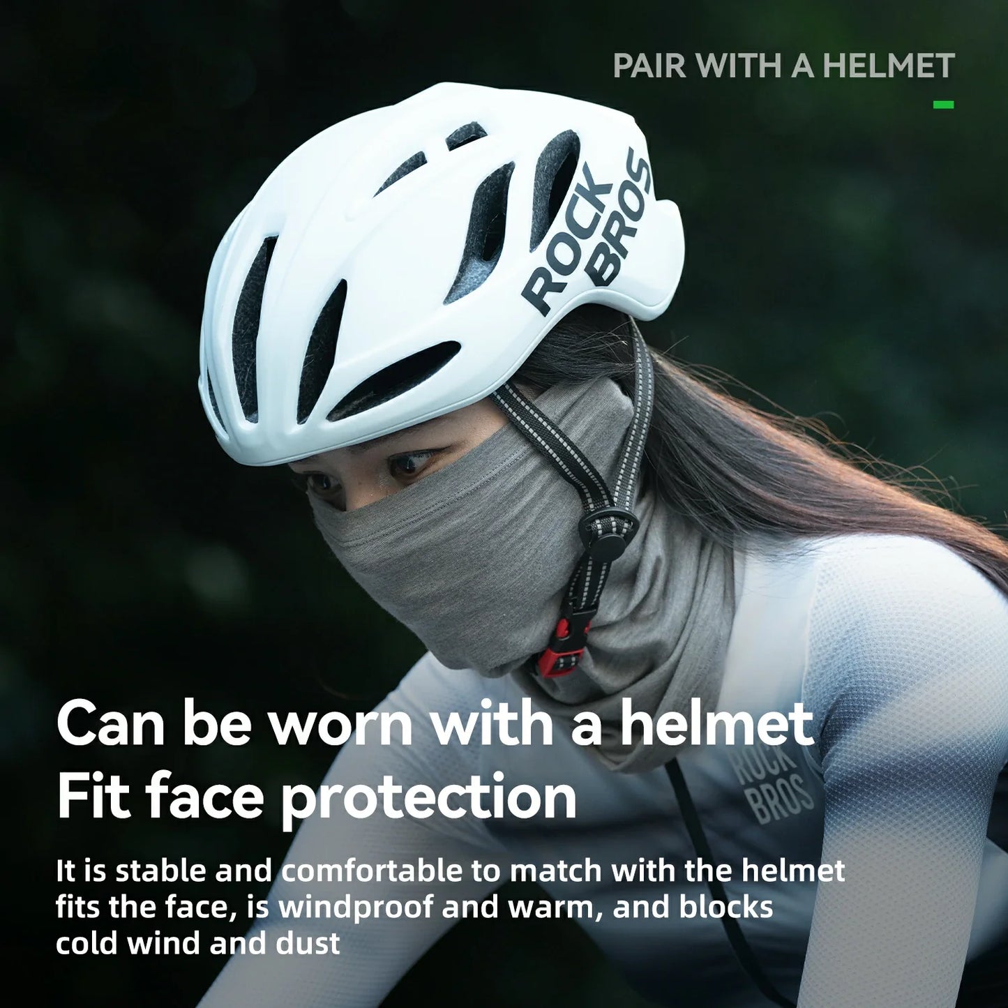 Winter Thermo Halstuch aus Wolle Schlauchtuch ROCKBROS