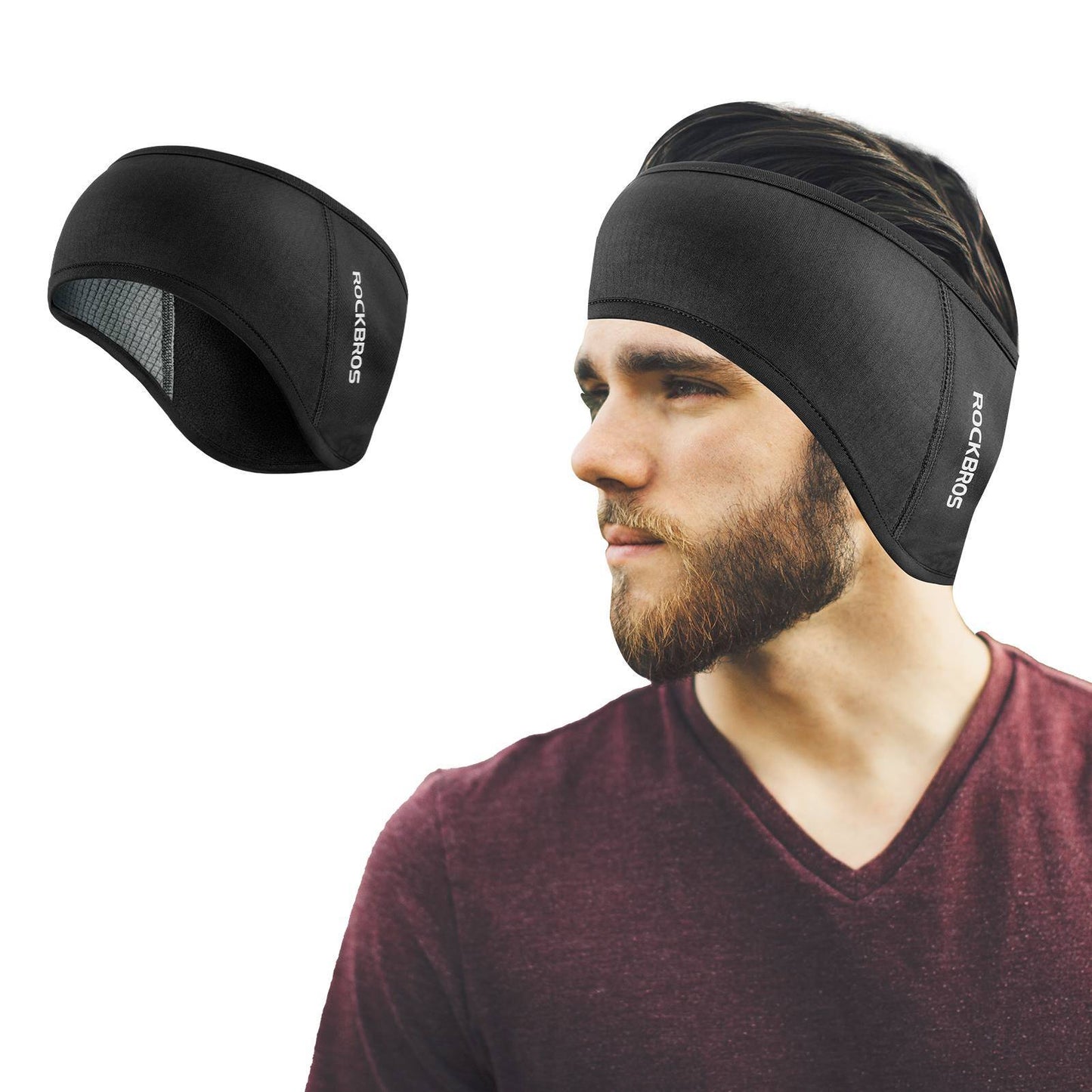 Winter Thermo Radfahren Ohrwärmer Stirnbänder für Männer Frauen ROCKBROS